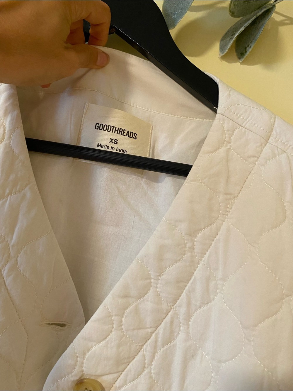 GoodThreads White Quilted Puffer Jacket - Picture 4 of 11